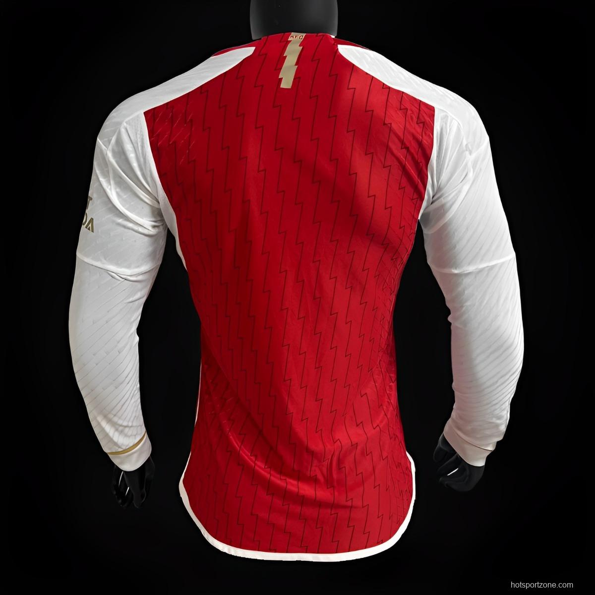 Player Version 23/24 Arsenal Home Long Sleeve Jersey