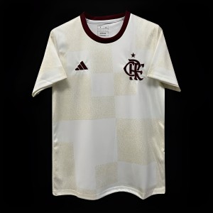 24/25 Flamengo Pre-Match White Training Jersey