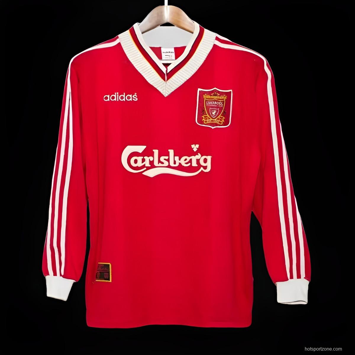 Retro 95/96 Liverpool Home Long Sleeve Jersey
