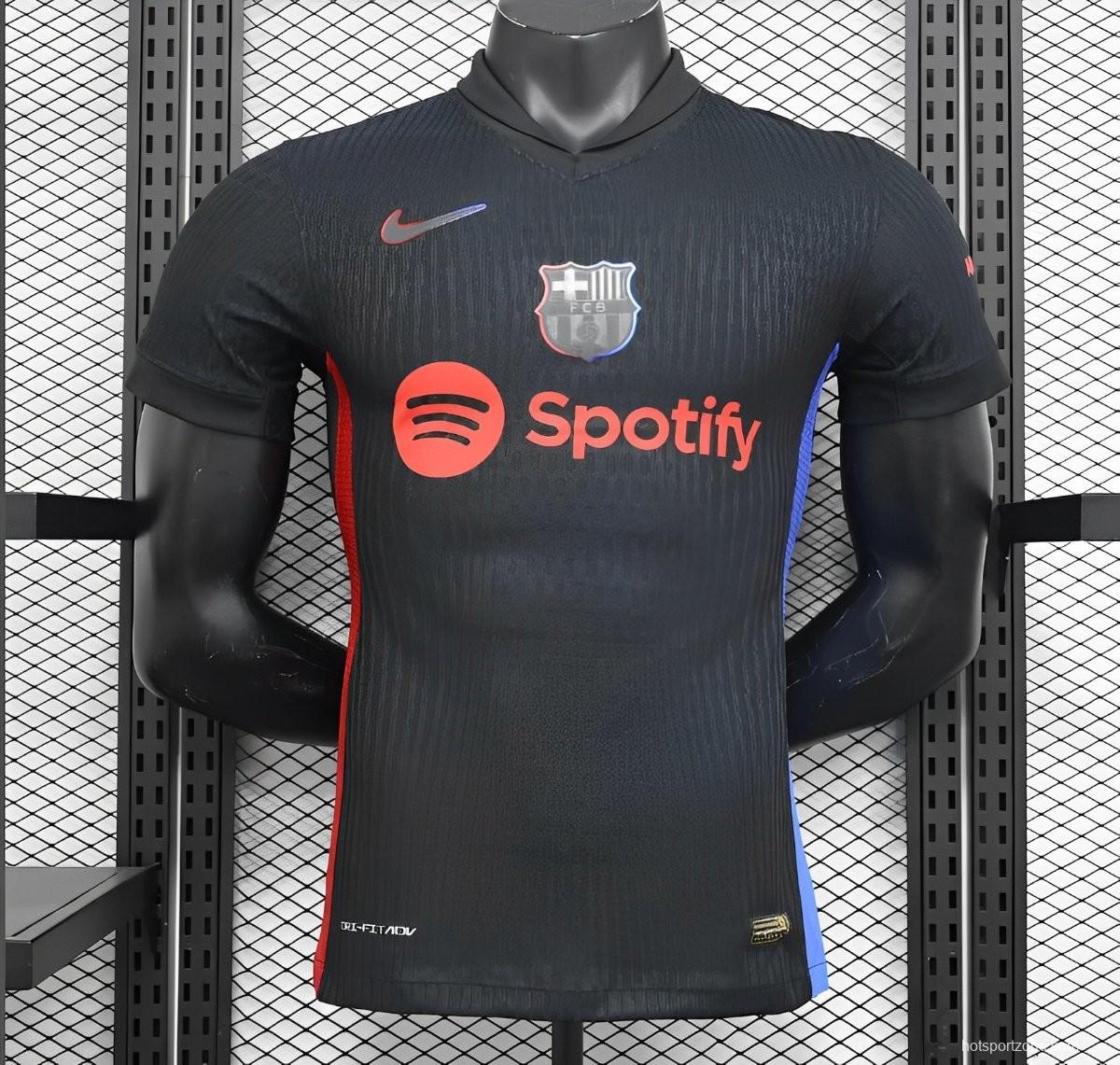 Player Version 24/25 Barcelona Away Black Jersey