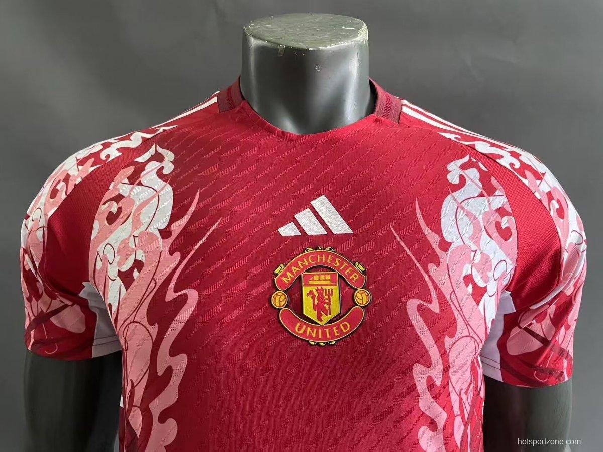 Player Version 23/24 Manchester United Red Pre-Match Jersey