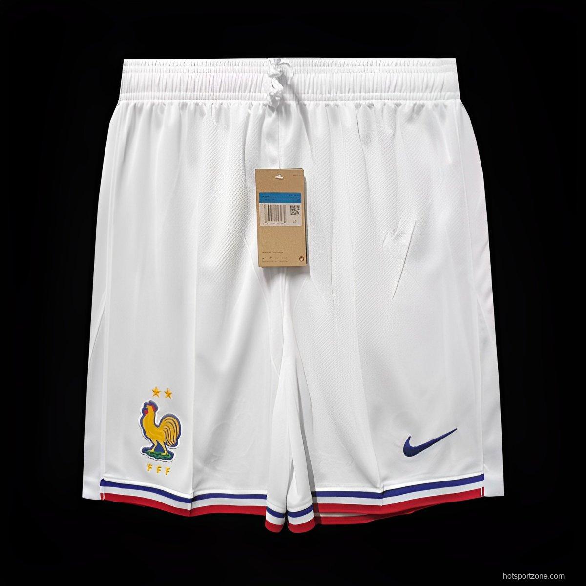 2024 France White Shorts