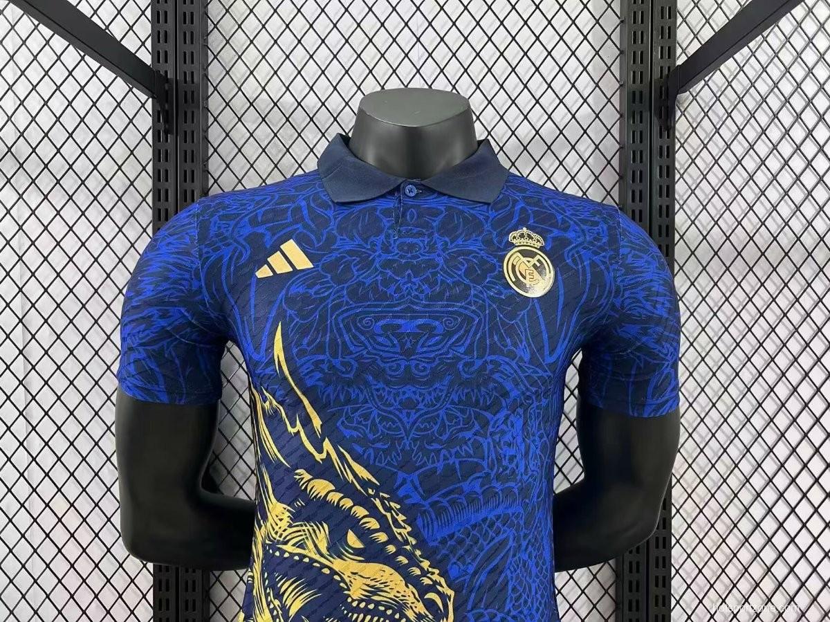 Player Version 24/25 Real Madrid Yellow Dragon Jersey