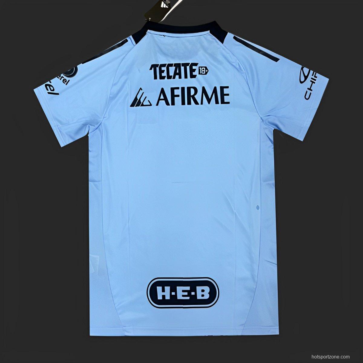 24/25 Tigres UANL Earth Day 2024 Blue Jersey