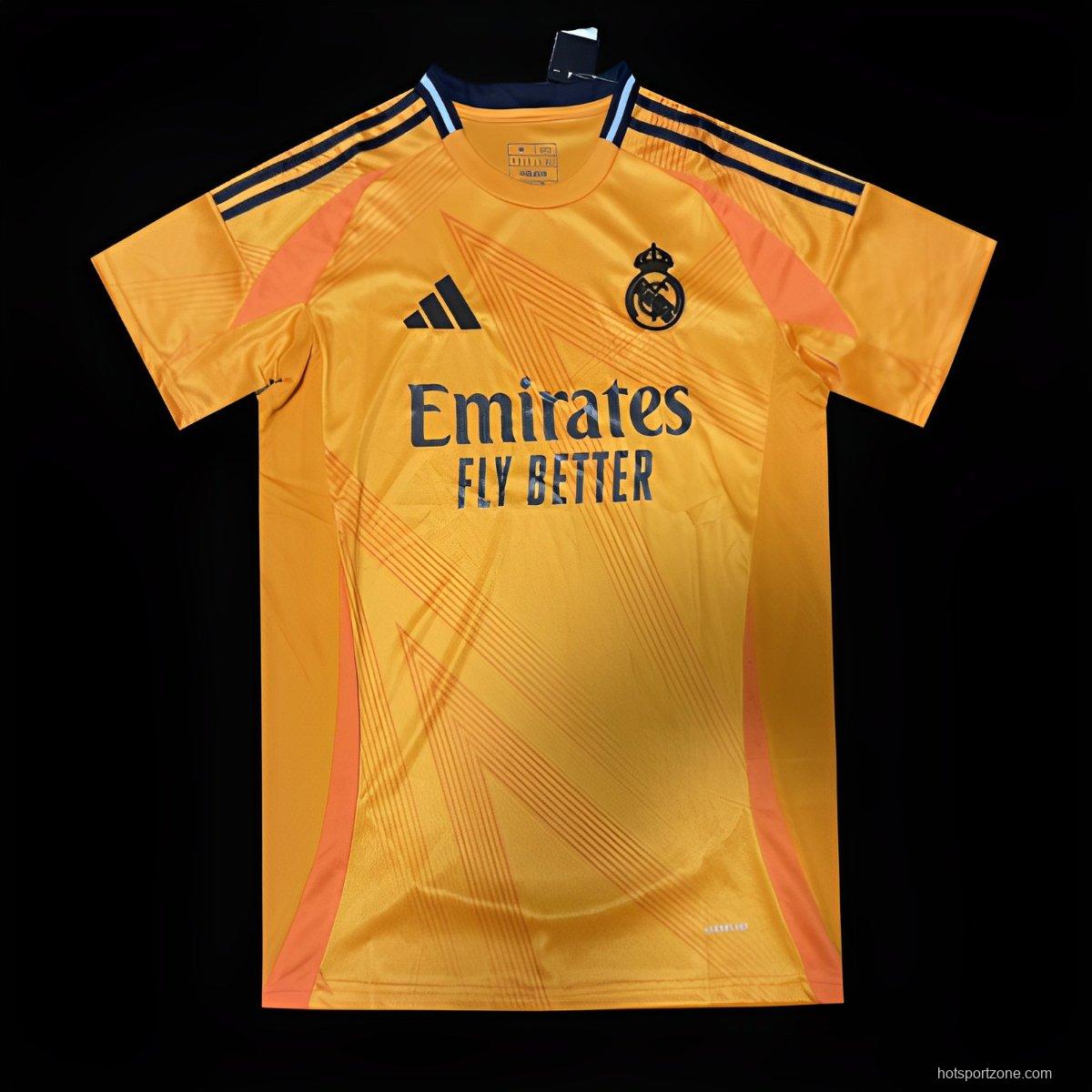 24/25 Real Madrid Away Orange Jersey