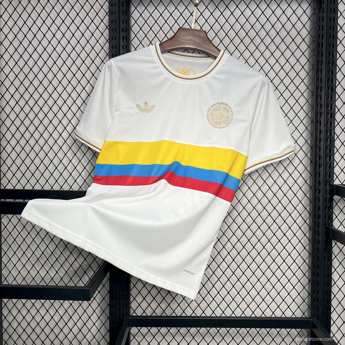 2024 Colombia White 120Th Anniversary Jersey