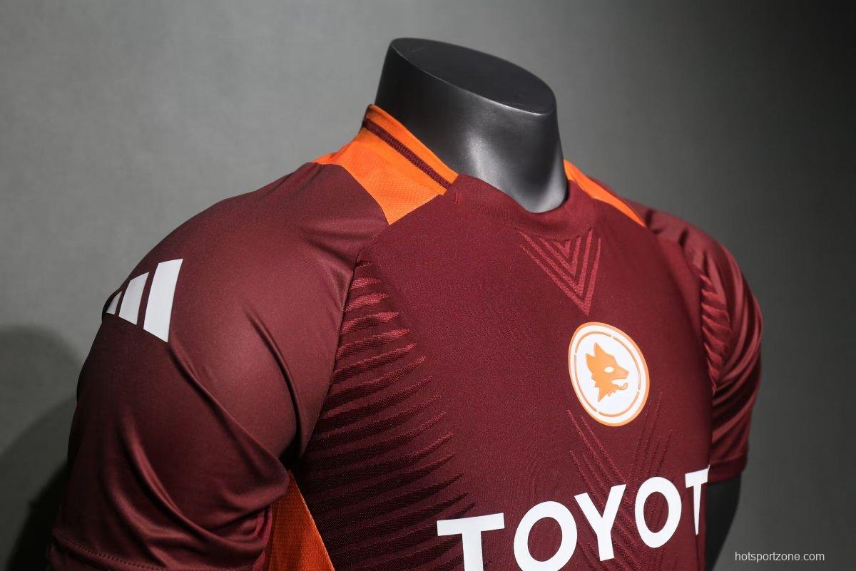 Player Version 24/25 AS Roma Home Pre-Match Jersey