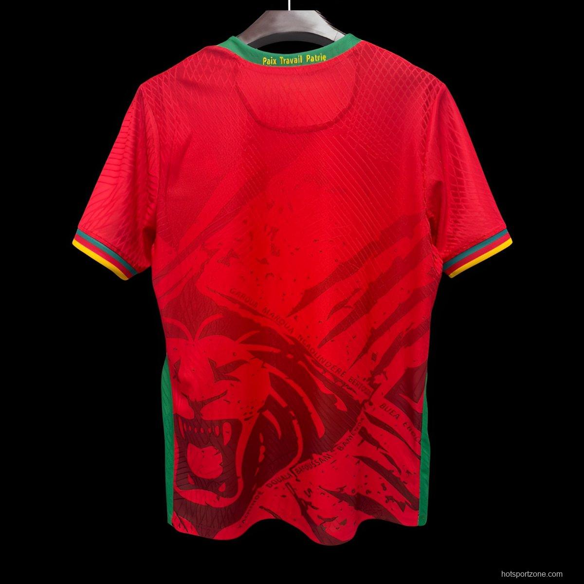 Player Version 2025 Cameroon Away Red Jersey