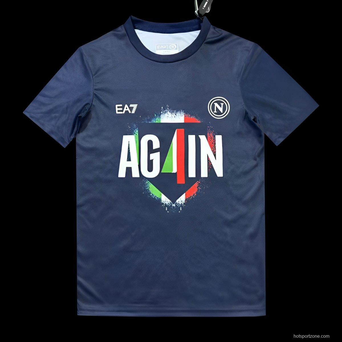 25/26 Napoli Campione 2025 Again Navy T-shirt