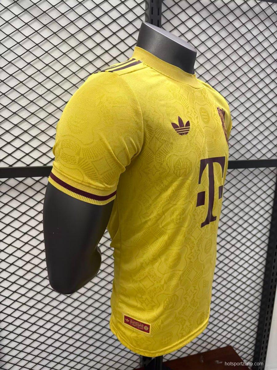 Player Version 25/26 Bayern Munich 125Th Anniversary Yellow Jersey