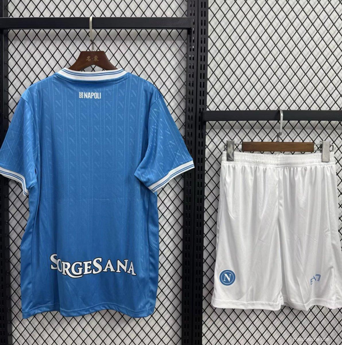 25/26 Kids Napoli Home Jersey