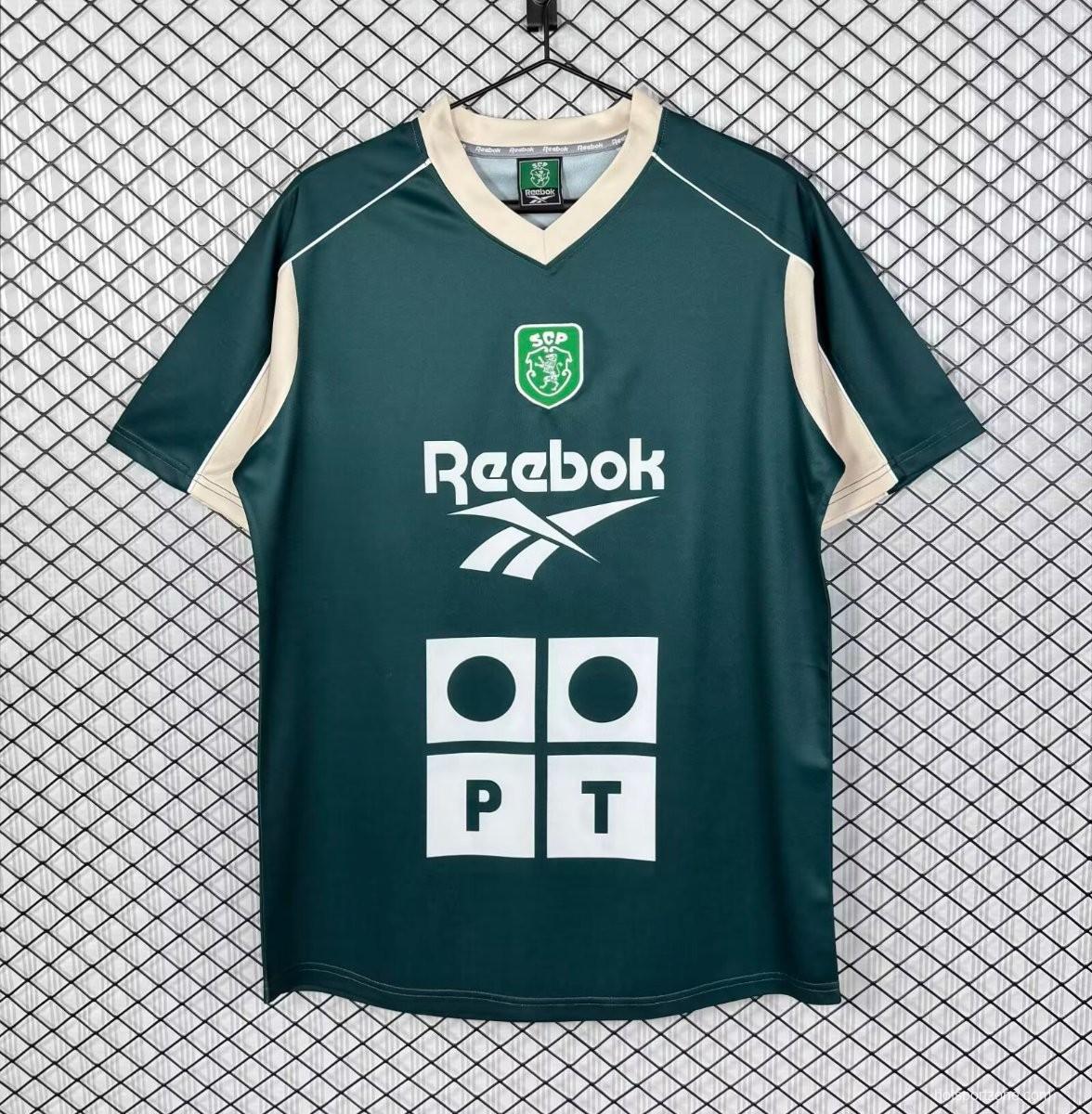 Retro 00/01 Sporting Lisbon Deep Green Training Jersey