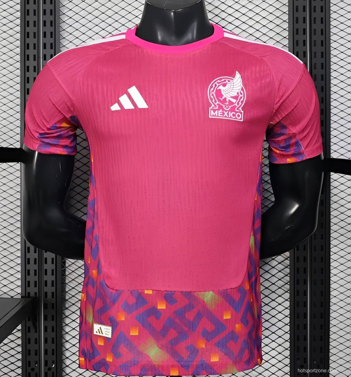 Player Version 2026 Mexico  Pink Training Jersey
