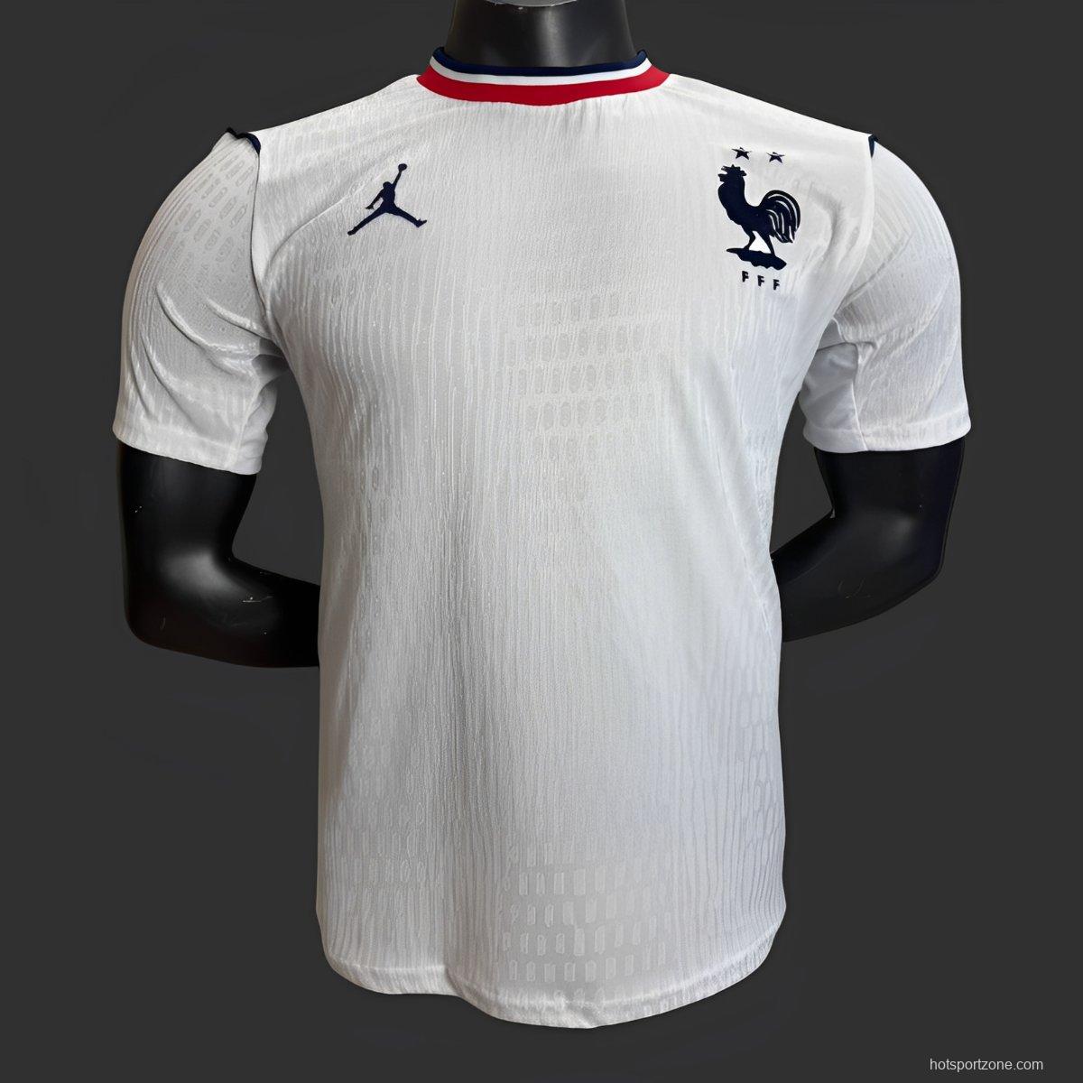 Player Version 2026 France Away White Jersey