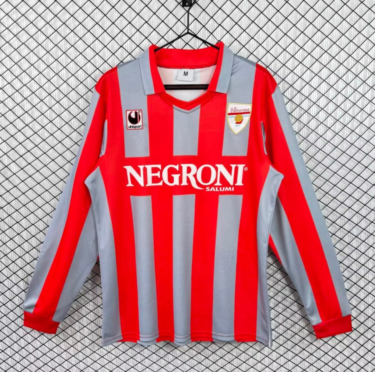 Retro 1995/96 US Cremonese Home Long Sleeve Jersey