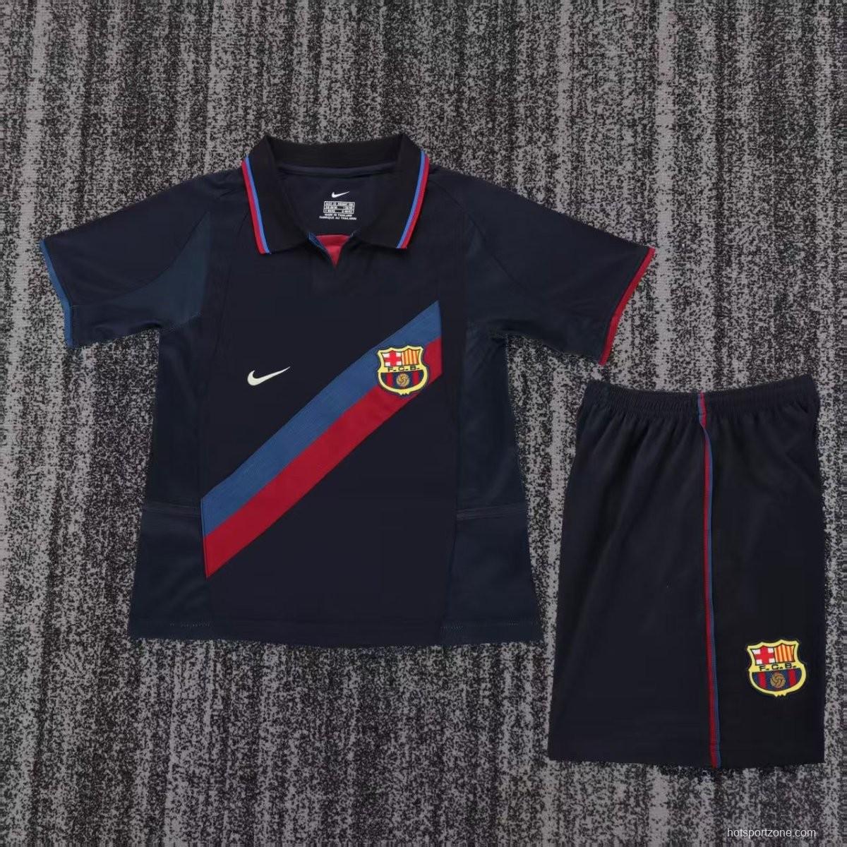 Retro 02/03 Kids Barcelona Third Jersey