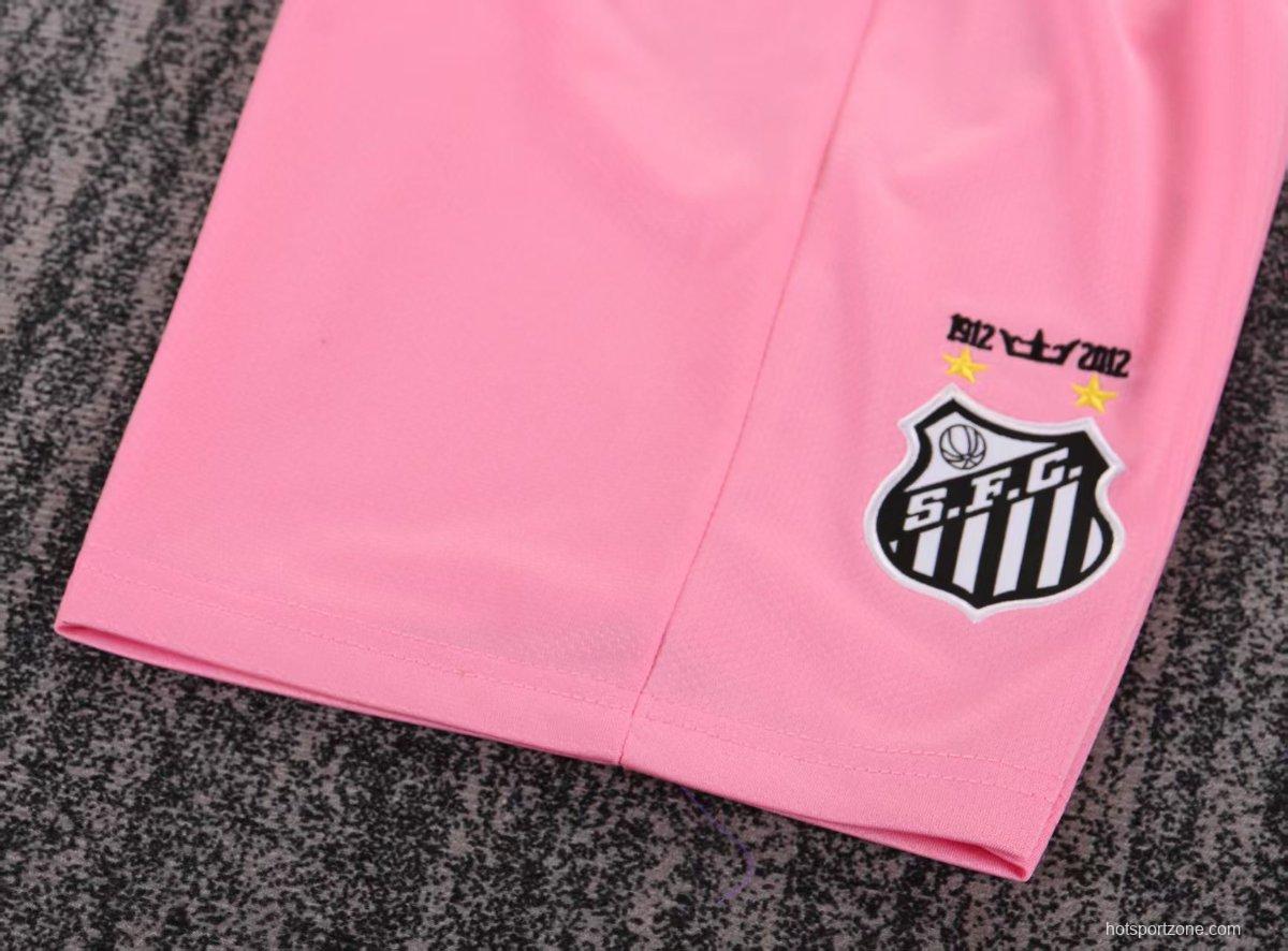 Retro 12/13 Kids Santos Away Pink Jersey