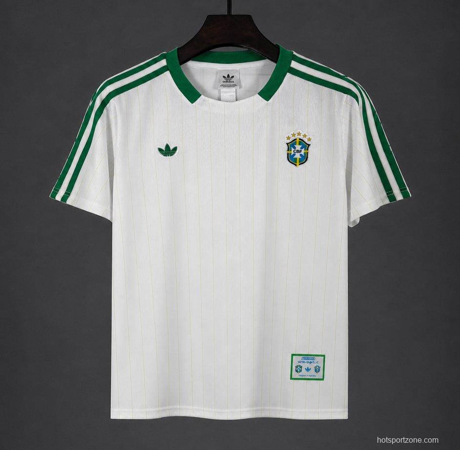 2026 Brazil Special Edition "Terrace Icons" White/Green Jersey