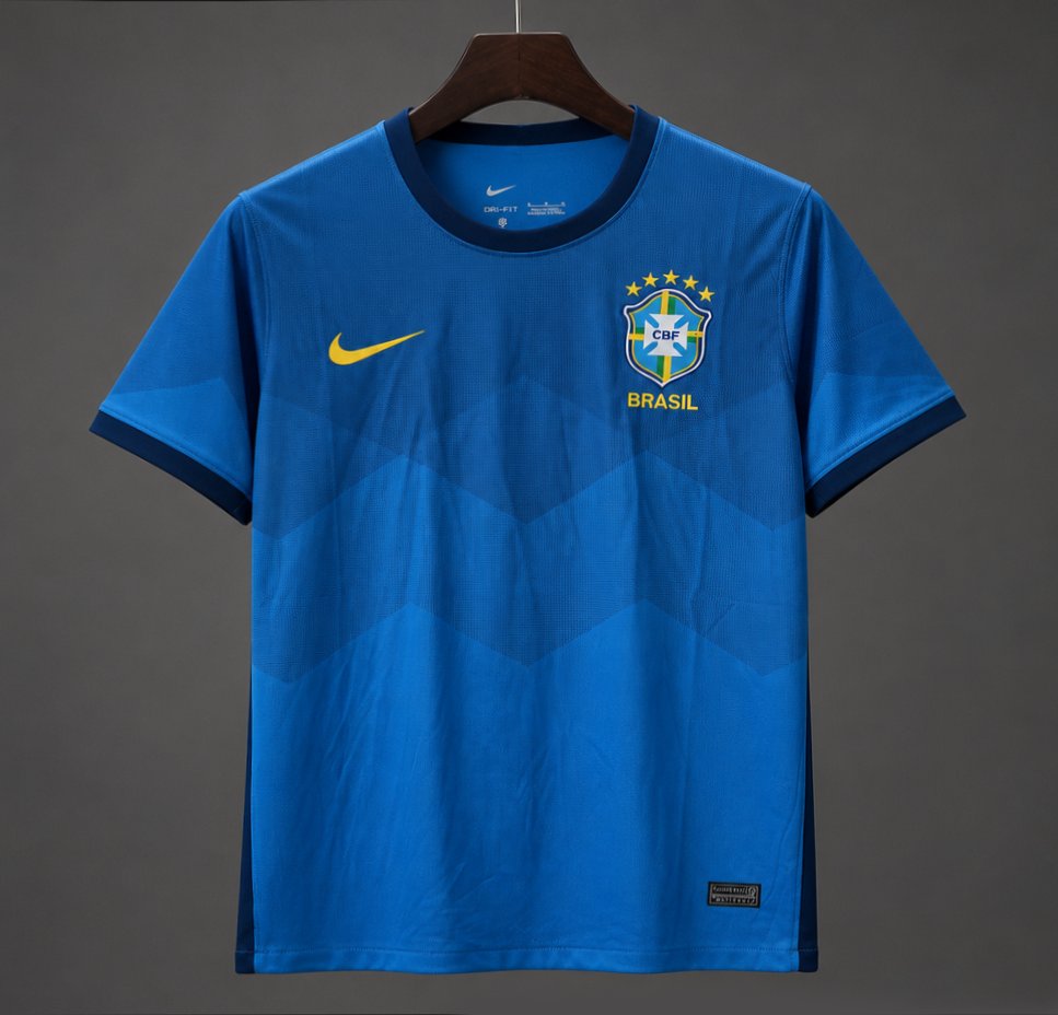 Retro 2021 Brazil Away Blue Jersey