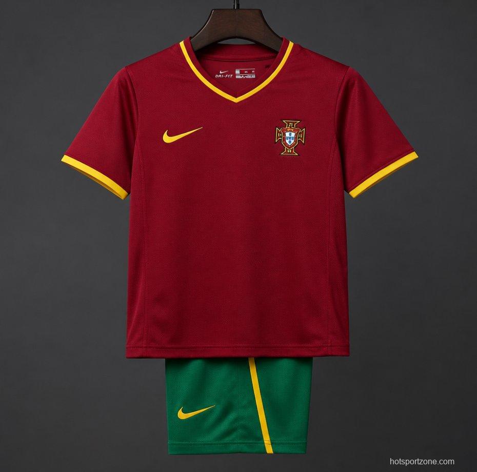 Retro Kids 2000 Portugal Home Jersey
