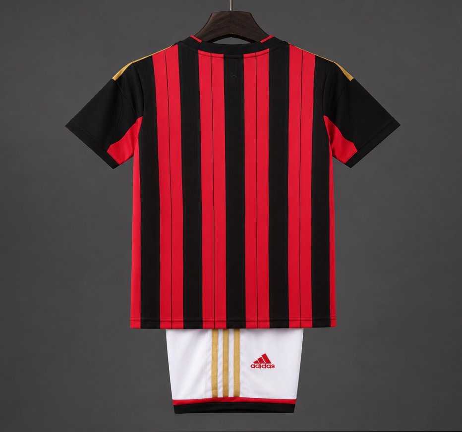 Retro Kids 2013/14 AC Milan Home Soccer Jersey