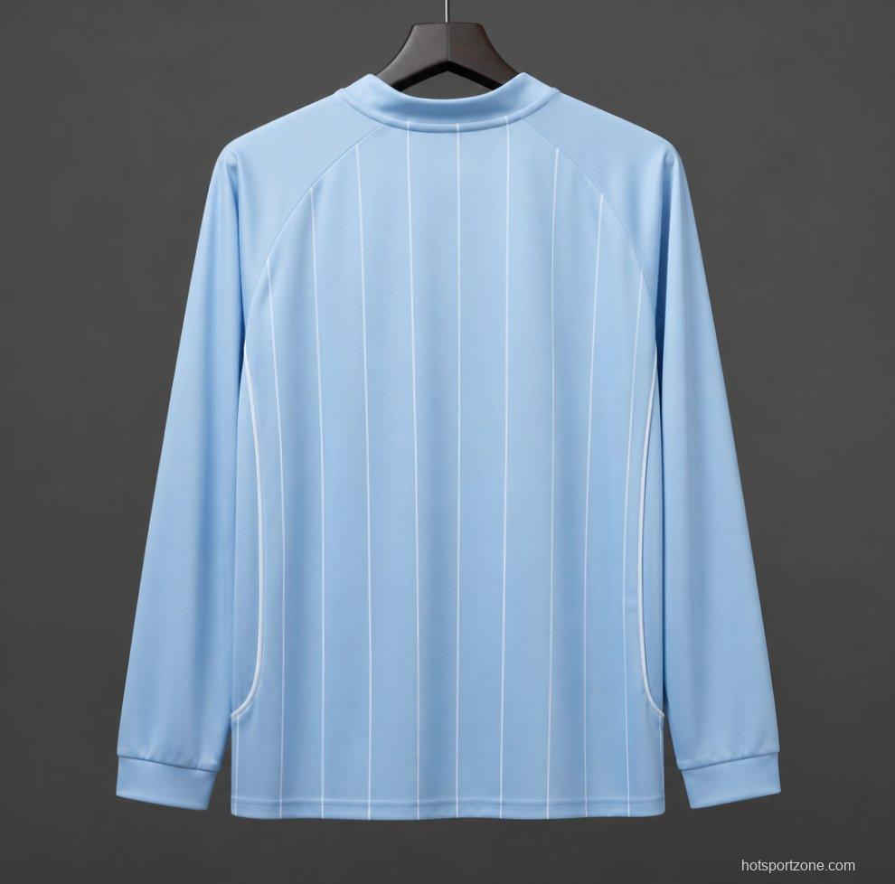 Retro 07/08 Manchester City Home Long Sleeve Soccer Jersey