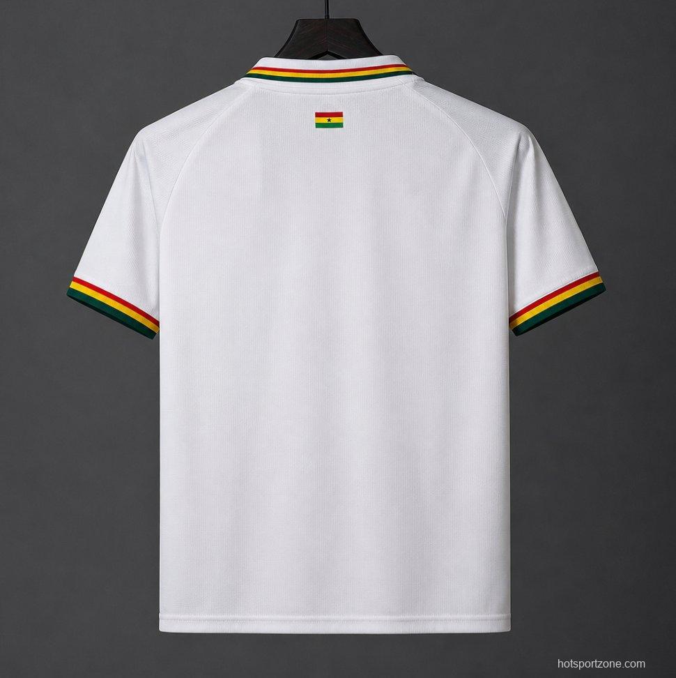 2026 Ghana National White POLO Jersey