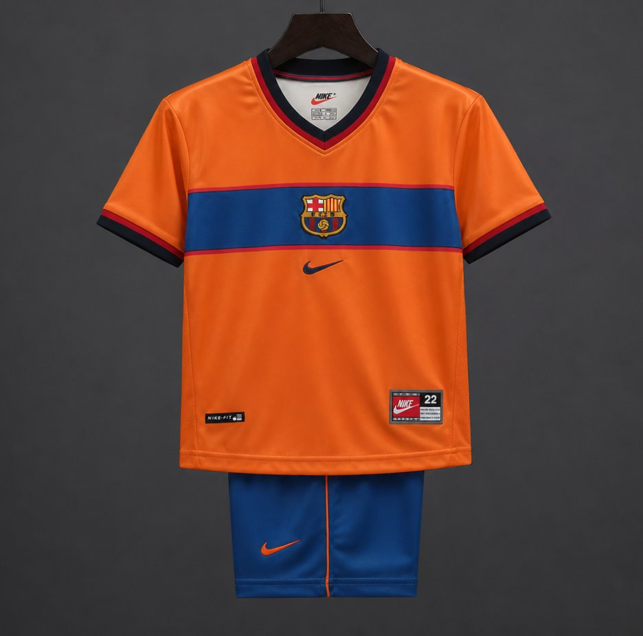 Retro Kids 98/99 Barcelona Third Jersey