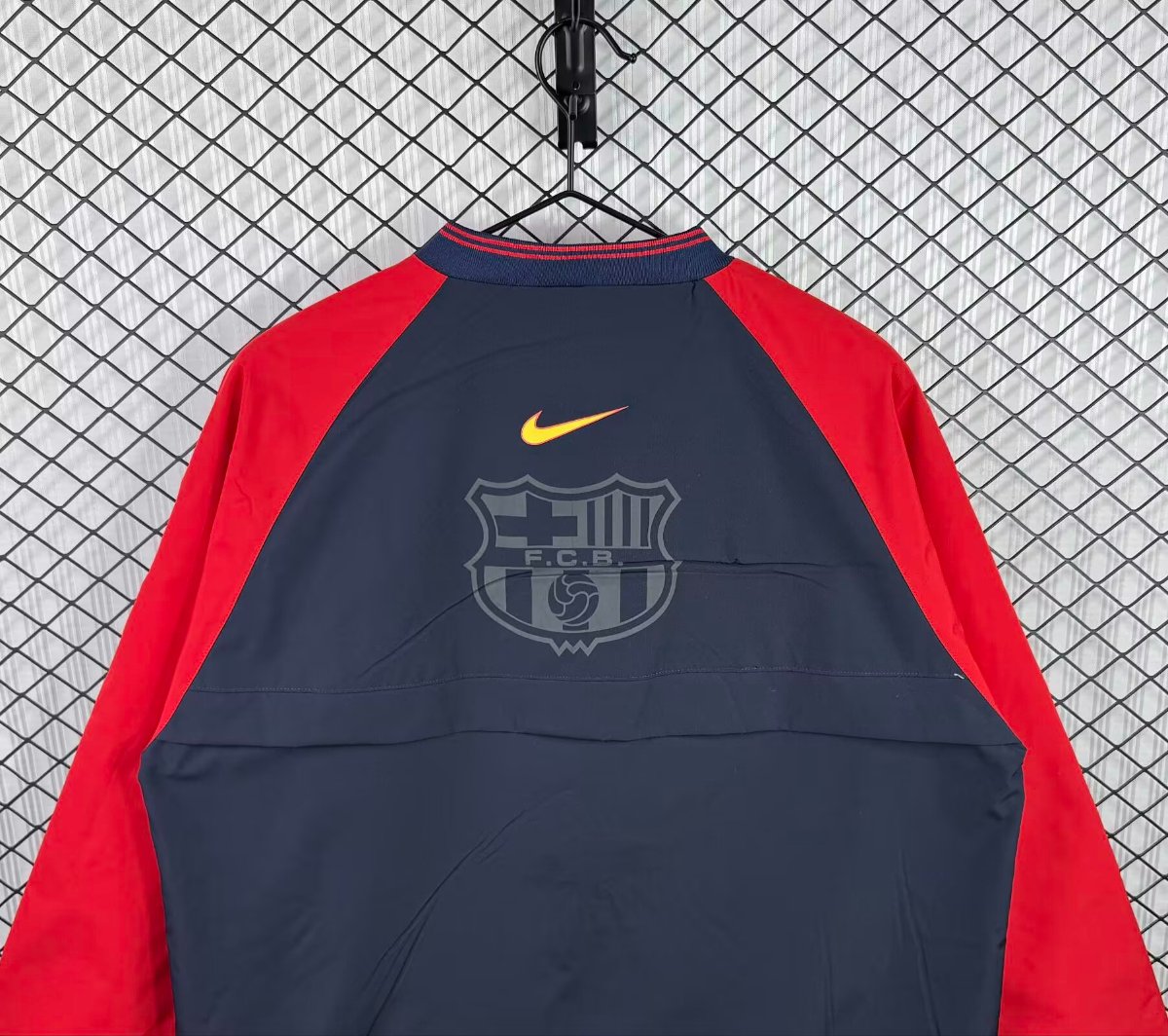 Retro 1998/99 Barcelona Nike Vintage Navy/Red Windbreaker