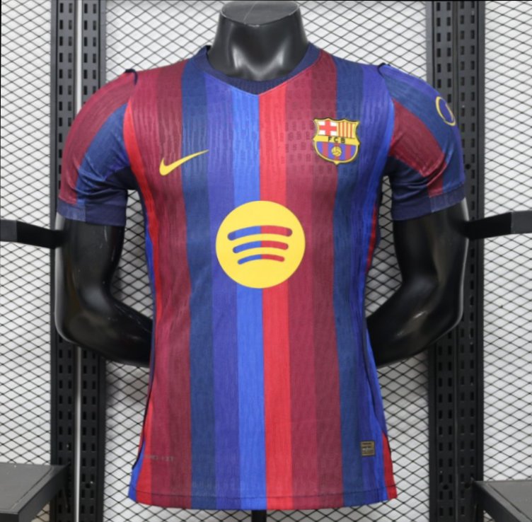 Player Version 26/27 FC Barcelona Deep Blue & Red Stripe  Home Jersey