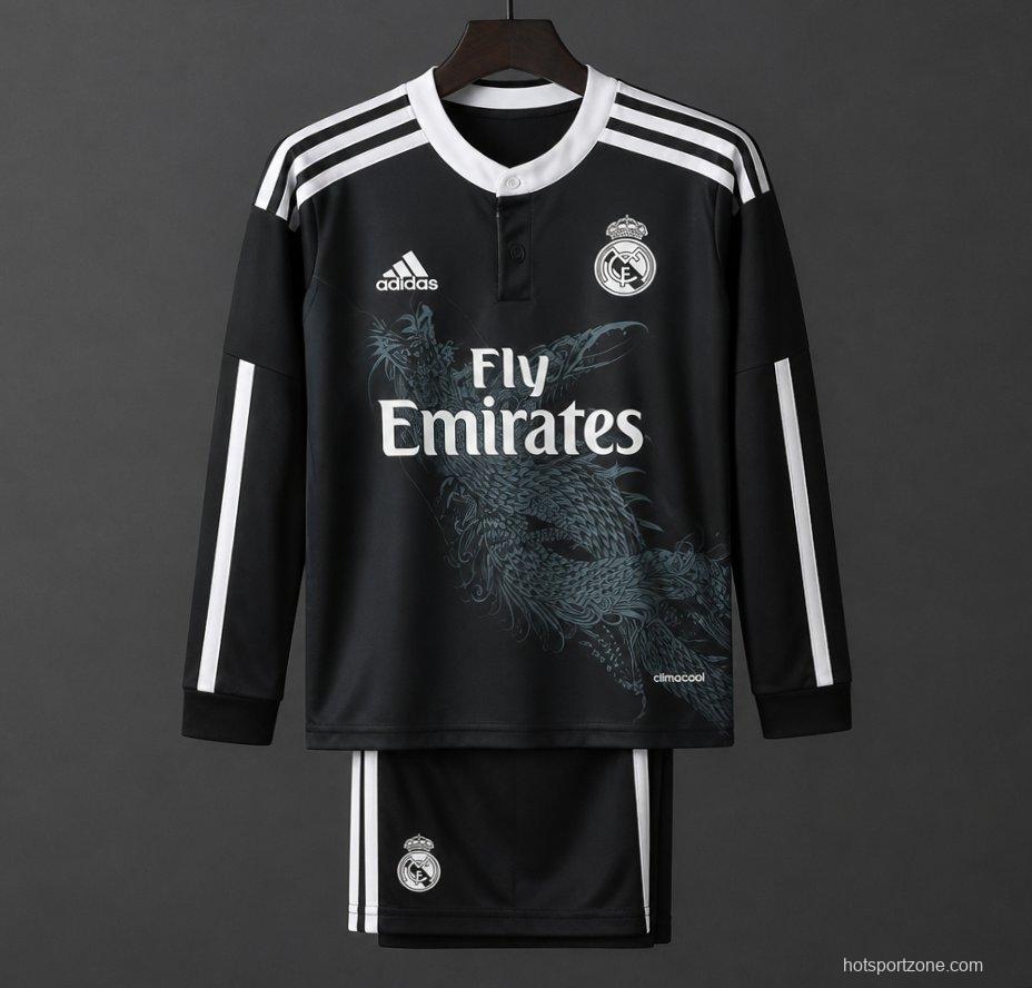 Retro Kids 14/15 Real Madrid Third Long Sleeve Jersey