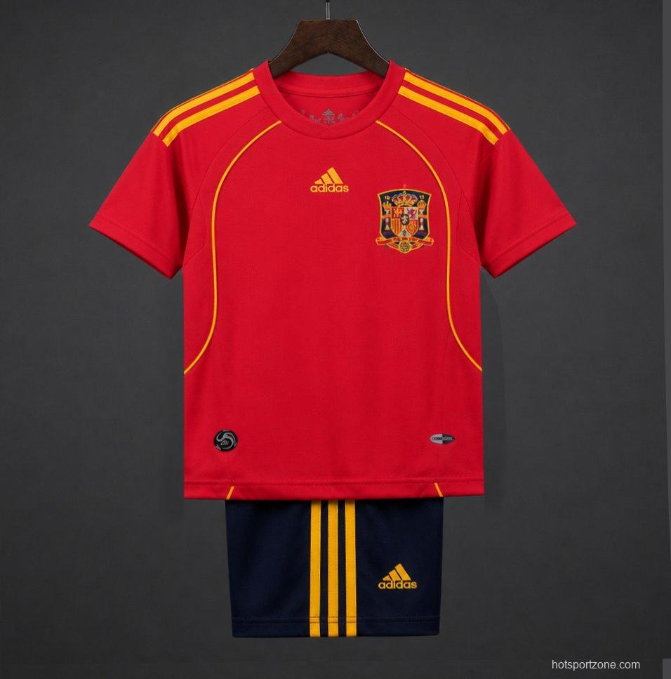 Retro Kids 2008 Spain Home Jersey