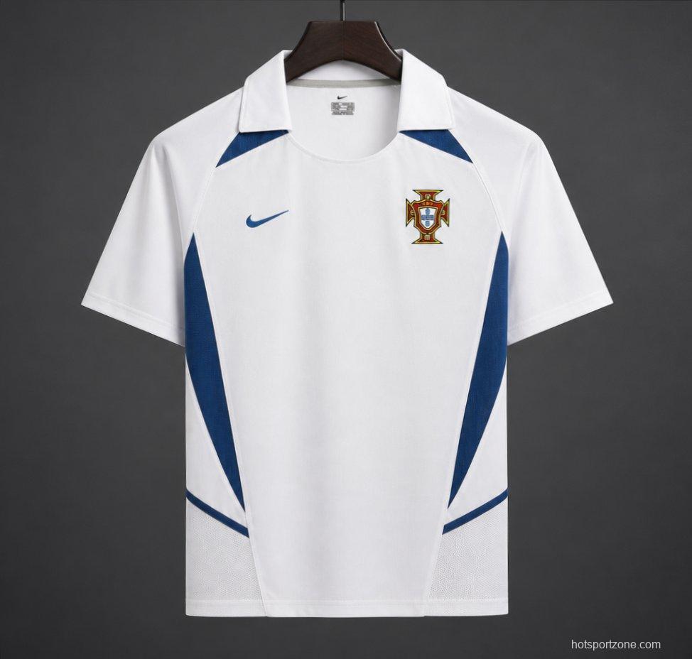 Retro 2002 Portugal Away White Jersey