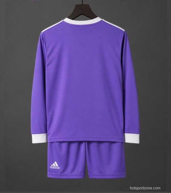 Retro Kids 16/17 Real Madrid Away Long Sleeve Jersey