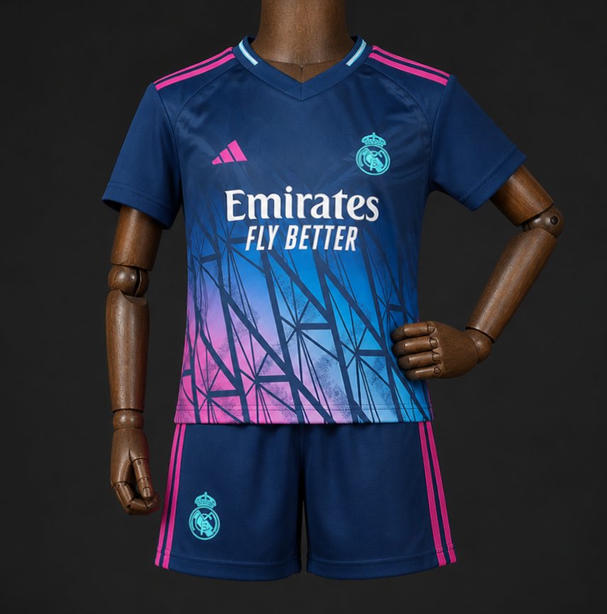 26/27 Kids Real Madrid Blue Special Edition Jersey