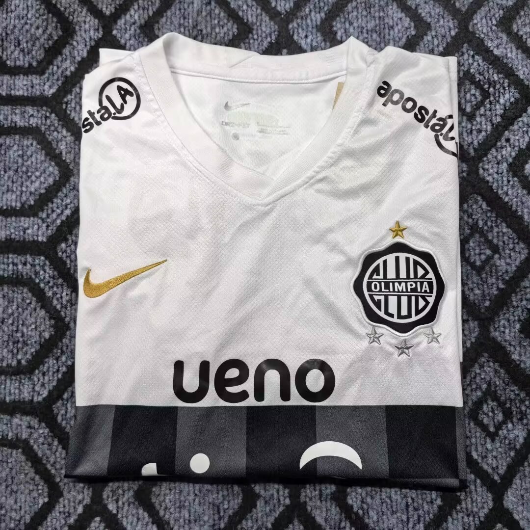 26/27 Olimpia Home White with Black Checkered Panel Jersey