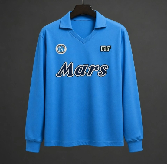 Retro 89/90 SSC Napoli Home Long SLeeve Jersey