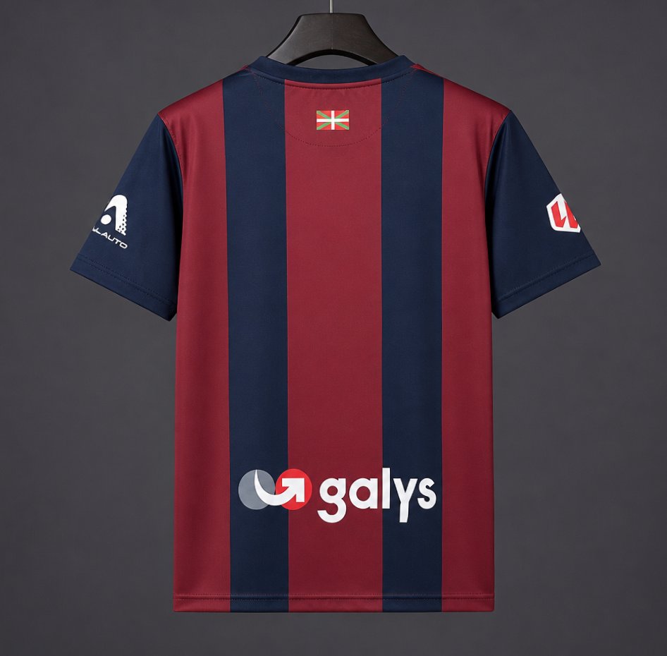 26/27 SD Eibar Home Burgundy Navy Jersey