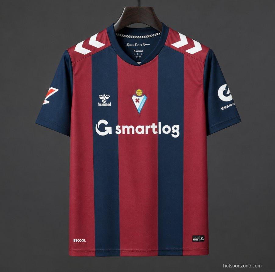 26/27 SD Eibar Home Burgundy Navy Jersey