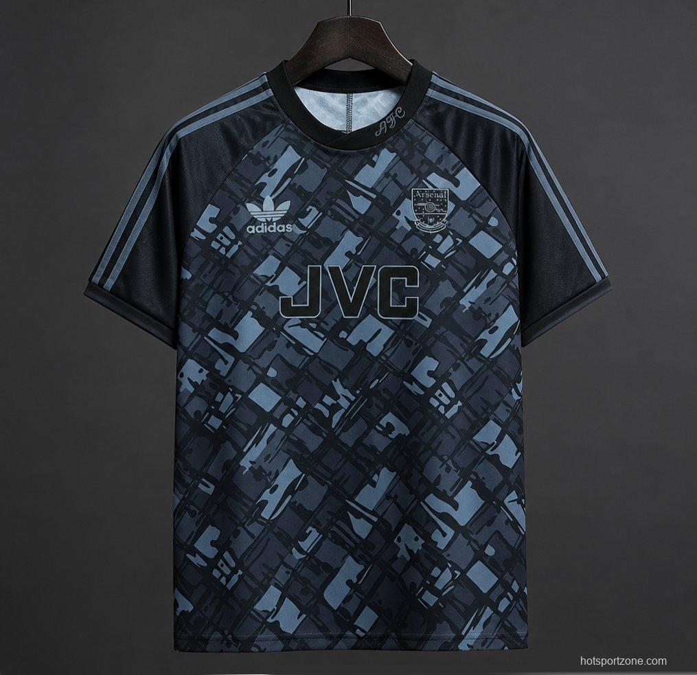 Retro 90/92 Arsenal Blackout Black Jersey