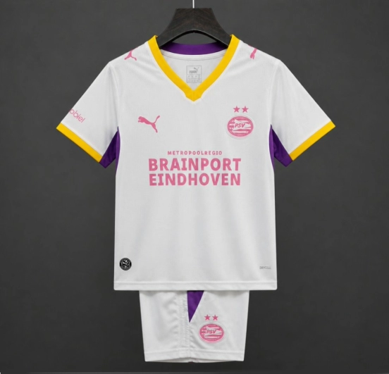 26/27 Kids PSV Eindhoven Away White Jersey