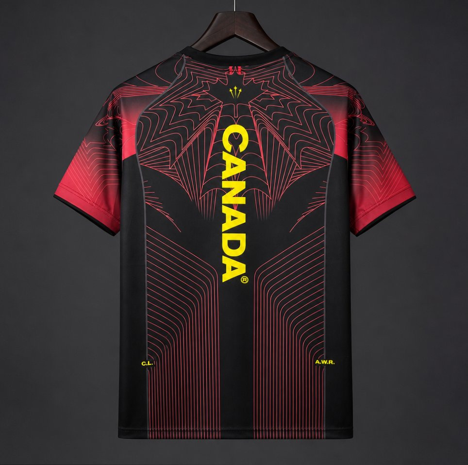 2026 Canada World Cup Black/RED Pre-Match Jersey