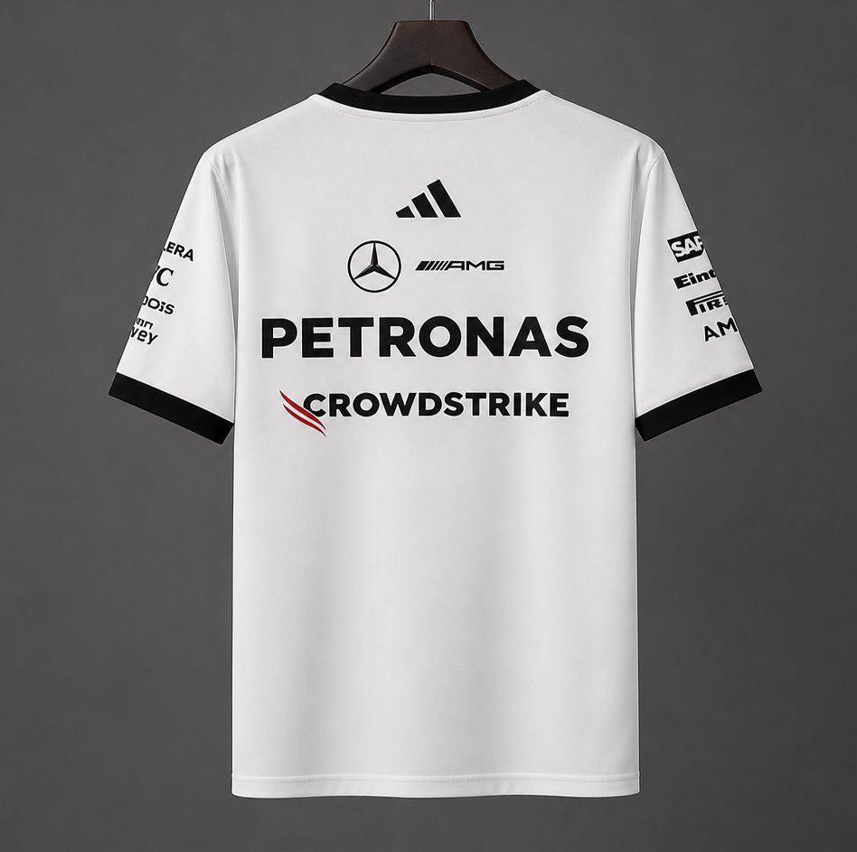 2026 F1 Mercedes-AMG Petronas F1 Team White Training Jersey