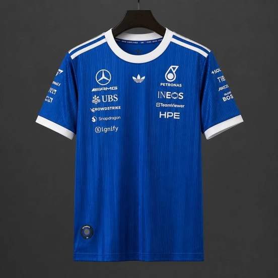 2026 F1 Mercedes-AMG Petronas F1 Team Blue Training Jersey