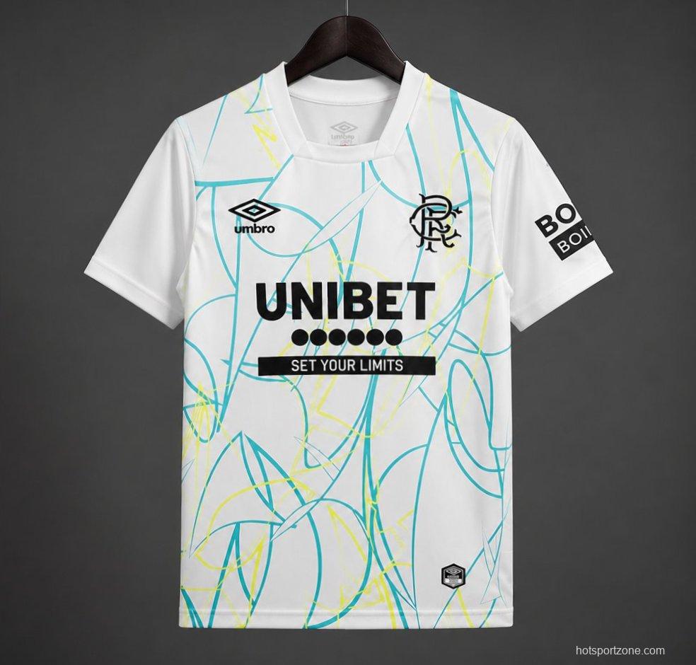 26/27 Glasgow Rangers Away Goalkeeper White Jersey