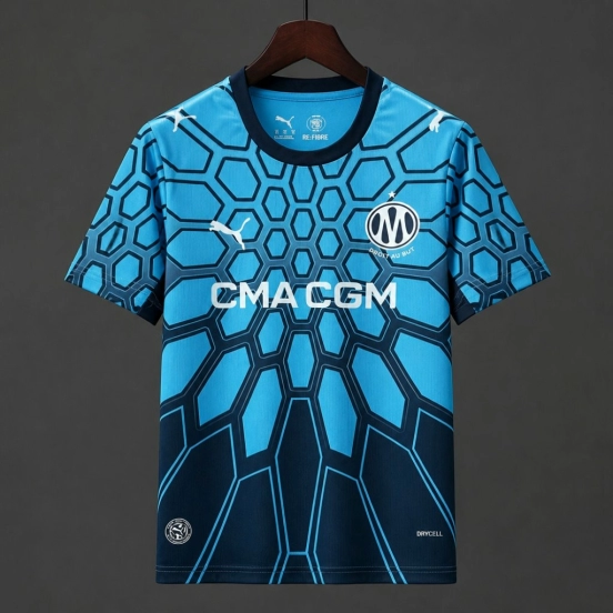 26/27 Olympique Marseille Goalkeeper Bright Aqua/Club Navy Jersey