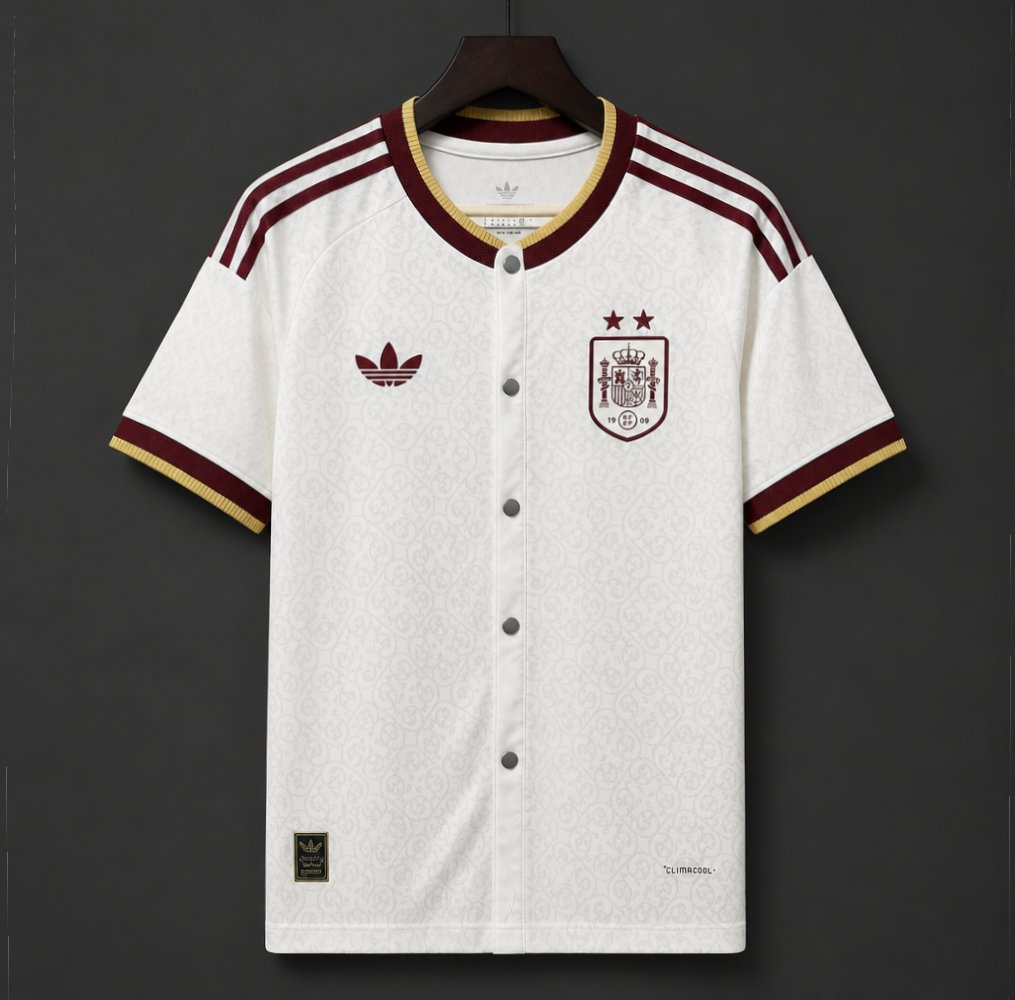 2026 Spain Away MLB White Jersey