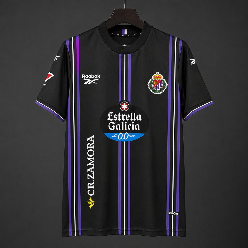 26/27 Real Valladolid Away Black&Pueple Jersey