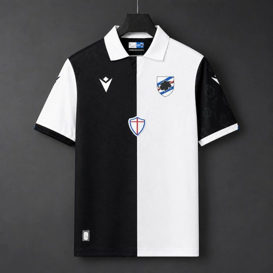 26/27 Sampdoria Third White Black Jersey