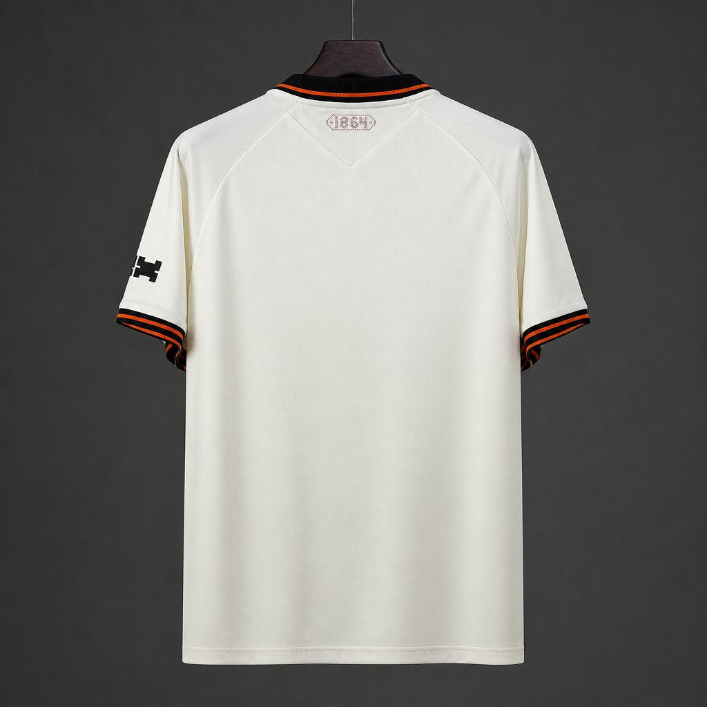26/27 Wrexham AFC Away Cream Polo Collar  Jersey